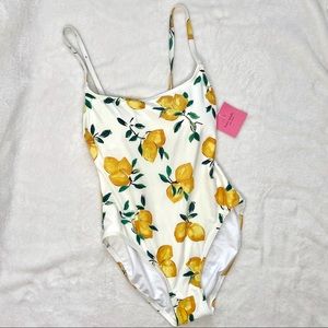 NEW Kate Spade Lemon One Piece Bathing Suit